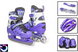Розсувні ролики - ковзани з комплектом захисту та шоломом 34-37 Scale Sport Фіолетовий (2в1) фото 1