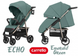 Прогулочная коляска с дождевиком и корзиной Carrello Echo CRL-8508 Emerald Green фото 3