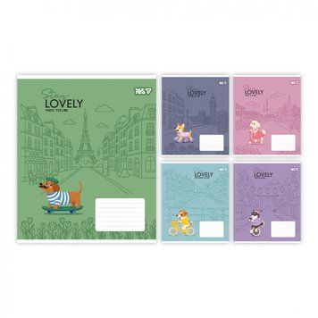 Набір учнівських зошитів Yes Stay lovely формат А5, 12 арк. в клітинку 25 шт. 768765 фото 1