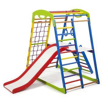 Домашний развивающий спортивный уголок SportBaby SportWood Plus 2 фото 1