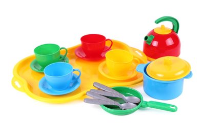 Набор игрушечной посуды ТехноК Маринка-7 16 предметов 1400 фото 1