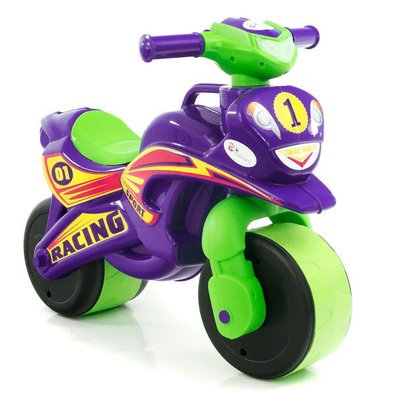 Мотоцикл-каталка Doloni "Спорт" музыкальный фиолетовый 0139/6 фото 1