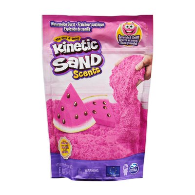 Кинетический песок для детского творчества с ароматом Kinetic Sand Арбузный взрыв 227 г фото 1