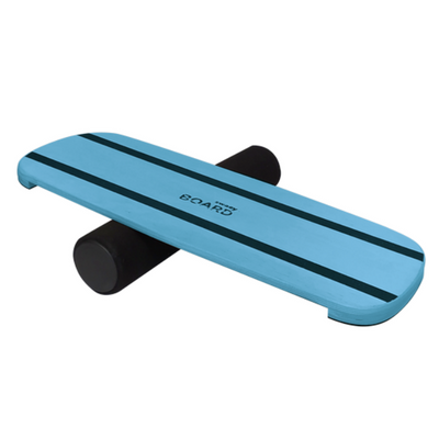 Деревянный балансборд SwaeyBoard форма Standart Classic с ограничителями голубой до 120 кг фото 1