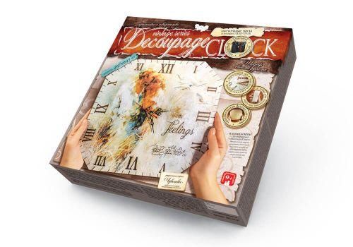 Набір для декупажу Danko Toys Decoupage Clock Відчуття з рамкою DKC-01-07 фото 1