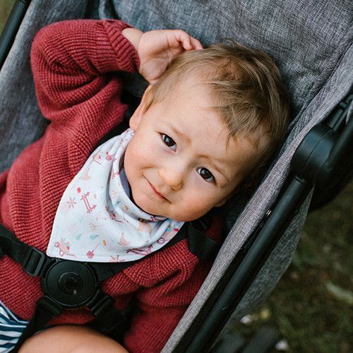 Детский нагрудник-платок для приёма пищи 2 шт 0м+ Babyono Ферма 42х21 см фото 3