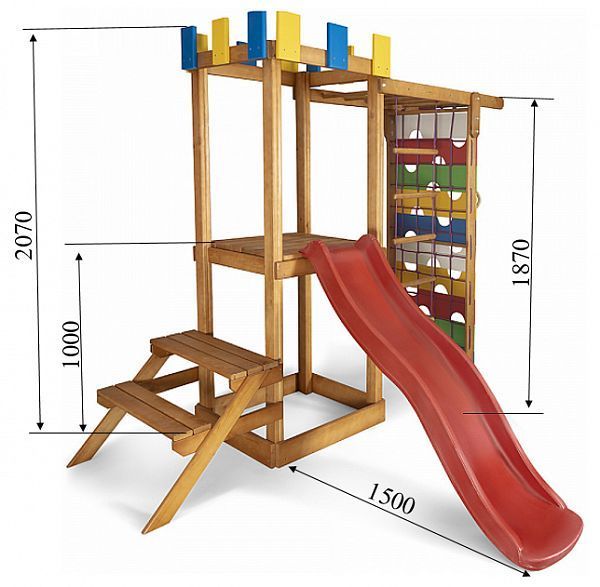 Детский уличный игровой комплекс SportBaby Babyland-14 230х75х210см фото 2