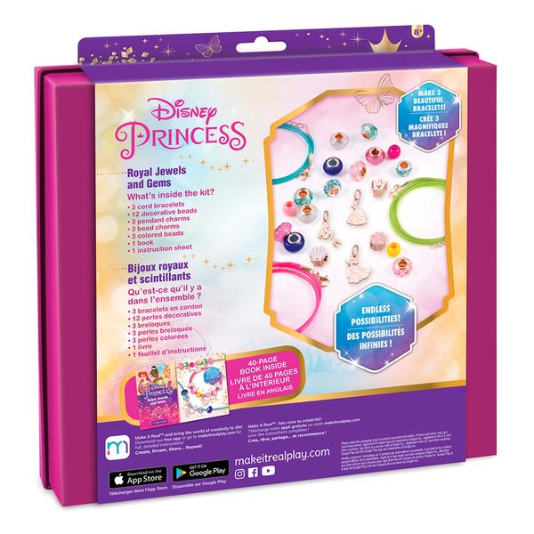 Набір для створення шарм-браслетів Make it Real Disney Princess: Королівські прикраси MR4210 фото 3