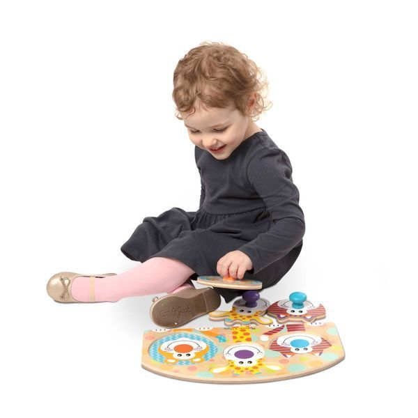 Дерев'яний пазл-вкладиш для малюків Melissa & Doug &laquo;Тварини сафарі&raquo; 3 елементи MD13439 фото 10