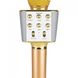 Бездротовий bluetooth караоке мікрофон з колонкою WS-+1688 Золотий фото 2