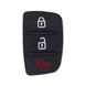 Гумові кнопки-накладки на ключ Hyundai I30 (Хюндай I30) скошені 3 кнопки Гудок фото 1