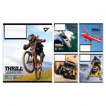 Набір учнівських зошитів Yes Thrill Seekers формат А5, 48 арк. в клітинку 10 шт. 767788 фото 1