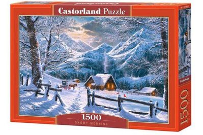 Пазли Castorland "Сніговий ранок" 1500 елементів 68 х 47 см C-151905 фото 1