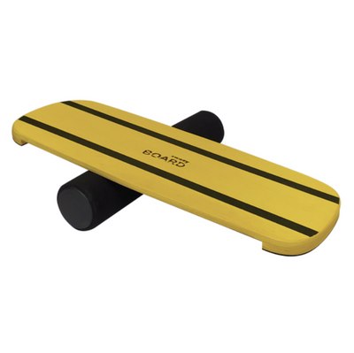 Деревянный балансборд SwaeyBoard форма Standart Classic с ограничителями желтый до 120 кг фото 1