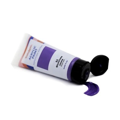 Художня глянсова акрилова фарба BrushMe колір "Фіолетова темна" 180 мл TBA180051 фото 1