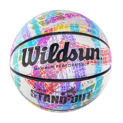 Баскетбольний м'яч №7 Minsa Wildsun PU різнокольоровий З 50179 фото 1