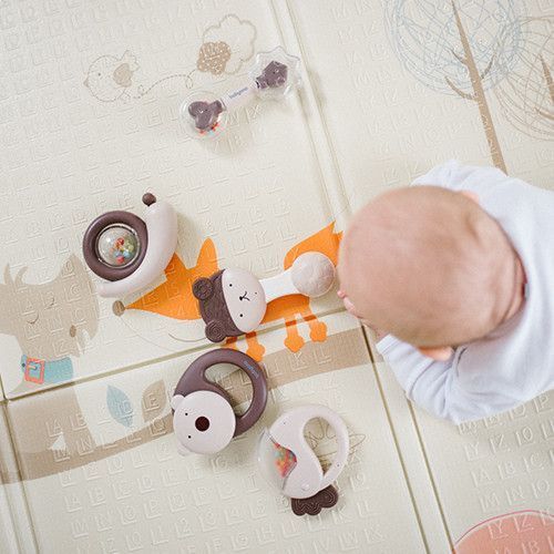 Брязкальце 3м+ Babyono Курочка коричневе фото 4
