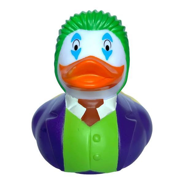 Стильна тематична гумова качечка FunnyDucks "Джокер" L1321 фото 2