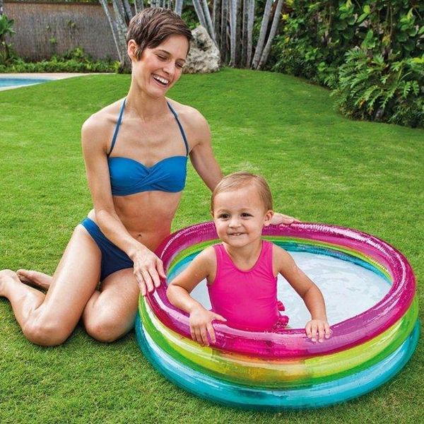 Дитячий надувний басейн Intex Різноколір 86х25см об'єм 63л 57104 фото 2