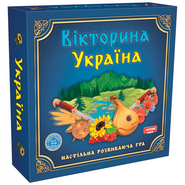 Настільна гра Artos games Вікторина Україна (укр) 0994 фото 1