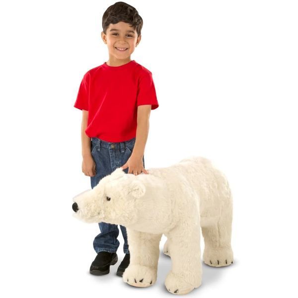 Гигантский плюшевый полярный медведь 91 см Melissa & Doug MD8803 фото 8