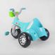 Дитячий триколісний велосипед Pilsan Magic пластикові колеса бірюзовий 07-180 фото 5