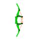 Игрушечный лук с мишенью серии "Air Storm" - BULLZ EYE зелёный, 3 стрелы, мишень фото 2