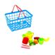 Дитячий іграшковий кошик Оріон Супермаркет М 12 предметів синій 423 в.2 фото 2