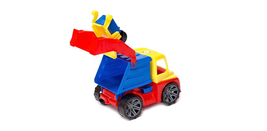 Іграшковий сміттєвоз Оріон М4 з контейнером 29 см жовтий 300 фото 2