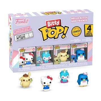 Набір фігурок BITTY POP! Sanrio Hello Kitty 4 фігурки 2,5 см з поличкою 85713 фото 1