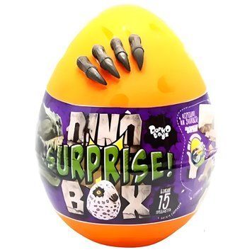 Яйцо - сюрприз для мальчиков Danko Toys Dino Surprise рус оранжевый DSB-01-01 фото 1