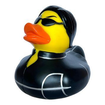 Стильна тематична гумова качечка FunnyDucks "Матриця Трініті" L1325 фото 1