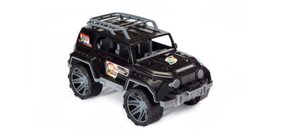 Іграшковий позашляховик Оріон Джип 28 см чорний 030 фото 1