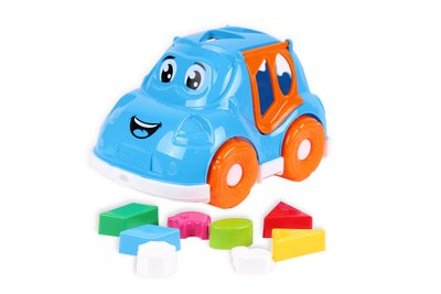Розвиваючий дитячий сортер ТехноК Машинка із фігурками блакитна 5927 фото 1