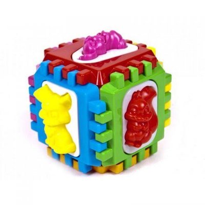 Розвиваючий дитячий сортер Kinderway "Логічний куб" із вкладишами KW-50-001 фото 1