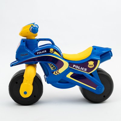 Мотоцикл-каталка Doloni "Байк Police" синій 0138/570 фото 1