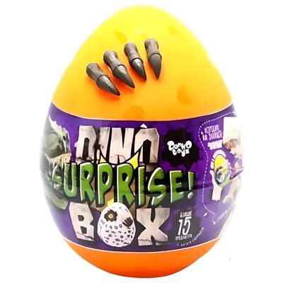 Яйце - сюрприз для хлопчиків Danko Toys Dino Surprise (рос) помаранчевий DSB-01-01 фото 1
