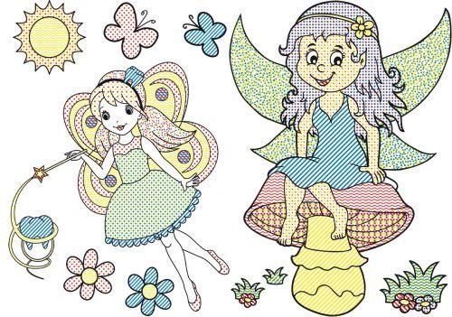 Большая водная раскраска А4 Crystal Book "Подружки феи" рус фото 2