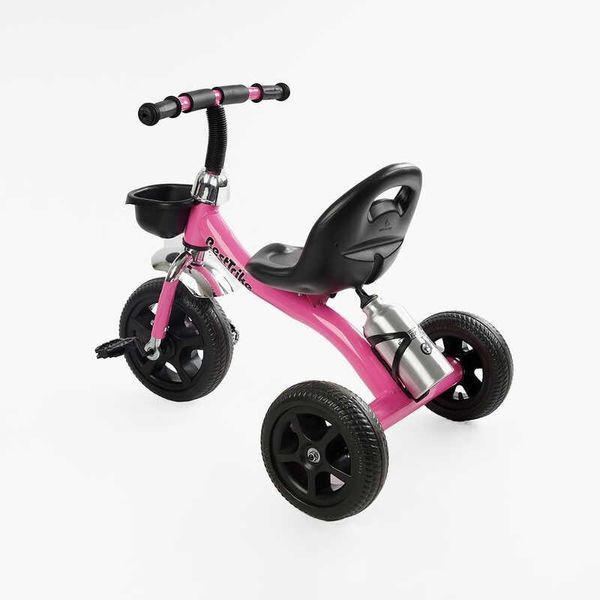 Дитячий триколісний велосипед 10" Best Trike колеса EVA сталева рама рожевий BS-14250 фото 3