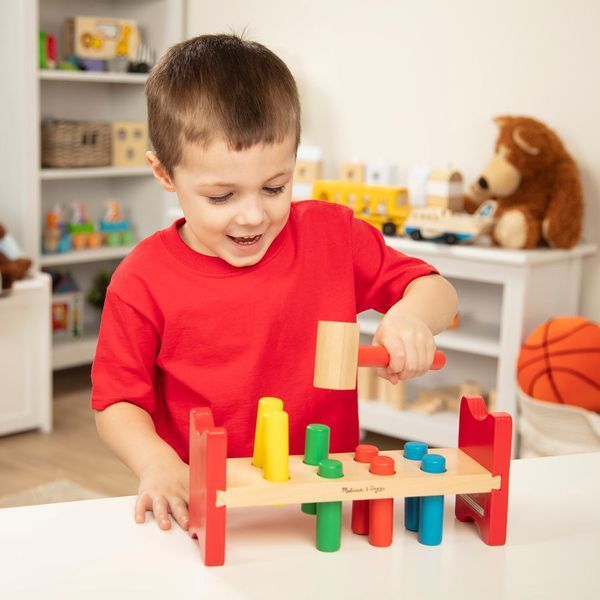 Дитяча дерев'яна стучалочка Melissa & Doug Pound-a-Peg на 8 кілочків MD10496 фото 8