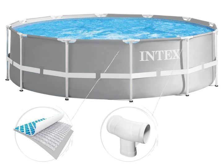 Каркасный круглый бассейн Intex Prism Frame 6148 л 305х99 см картриджный насос-фильтр 26706 фото 5