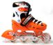 Детские раздвижные ролики 34-37 Scale Sports Orange с подсветкой переднего колеса фото 1