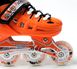 Детские раздвижные ролики 34-37 Scale Sports Orange с подсветкой переднего колеса фото 3