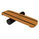 Деревянный балансборд SwaeyBoard Classic с антискользящими полосами пробковый валик 13 см оранжевый до 120 кг фото 1