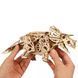 3D конструктор механічний дерев'яний Ugears Трицератопс 400 деталей 70211 фото 4