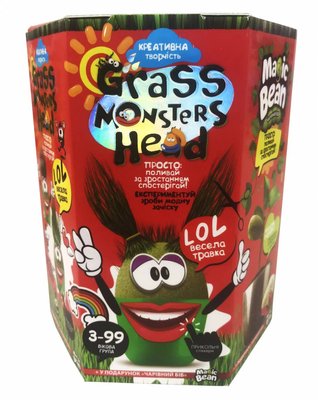 Набір для пророщування Danko Toys Grass Monsters Head (укр) GMH-01-06U фото 1