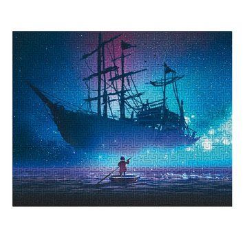 Деревянный пазл 40х50 см Wortex Woods Плавание по вселенной 426 фигурных элементов PZL31011L фото 1