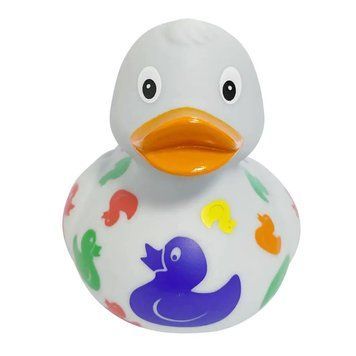 Стильна тематична гумова качечка FunnyDucks "У качках" L1310 фото 1