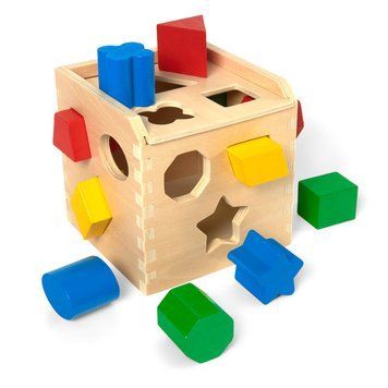 Дерев'яний сортувальний куб Melissa & Doug &laquo;Форми та кольори&raquo; MD10575 фото 1