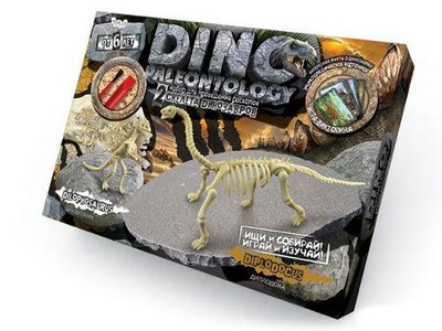 Набір для проведення розкопок Danko Toys Dino Paleontology Диплідок (рус) DP-01-05 фото 1